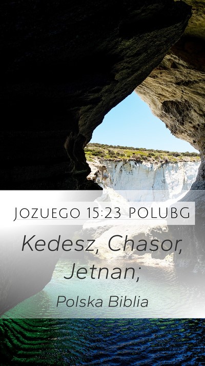 Jozuego 15:23 POLUBG Bible Verse Image