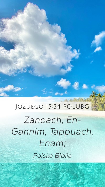 Jozuego 15:34 POLUBG Bible Verse Image