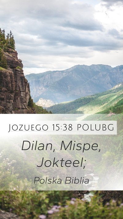 Jozuego 15:38 POLUBG Bible Verse Image
