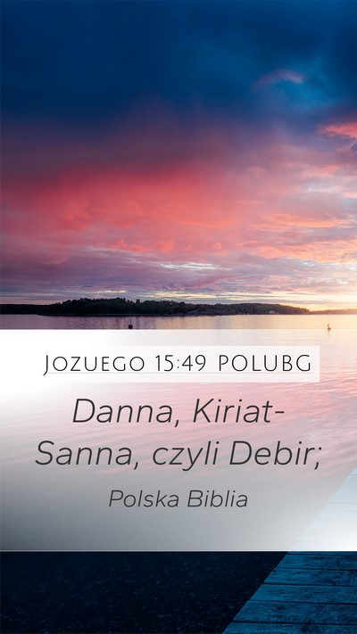 Jozuego 15:49 POLUBG Bible Verse Image