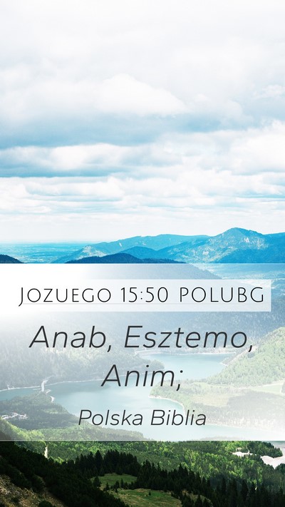 Jozuego 15:50 POLUBG Bible Verse Image