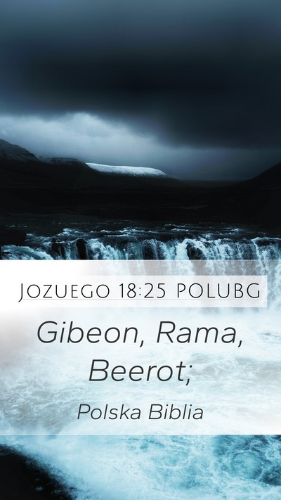Jozuego 18:25 POLUBG Bible Verse Image
