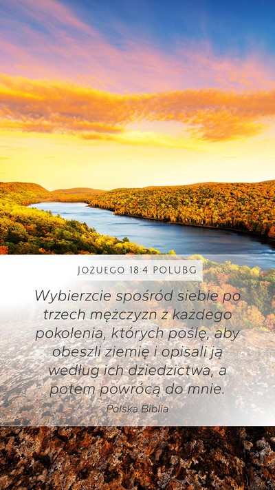 Jozuego 18:4 POLUBG Mobile Phone Wallpaper - Wybierzcie spośród siebie po trzech mężczyzn - Mobile Bible Verse Wallpaper