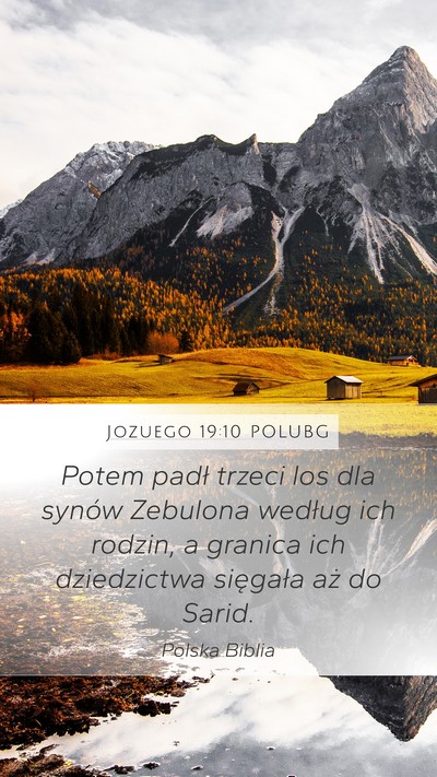 Jozuego 19:10 POLUBG Bible Verse Image