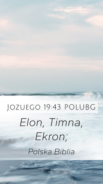 Jozuego 19:43 POLUBG Bible Verse Image