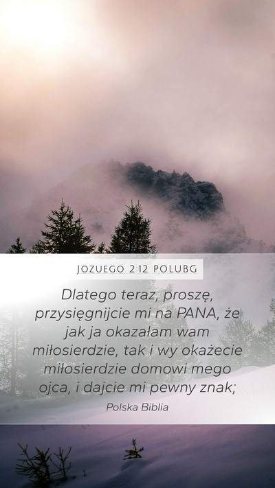 Jozuego 2:12 POLUBG Bible Verse Image