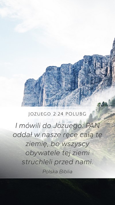 Jozuego 2:24 POLUBG Bible Verse Image