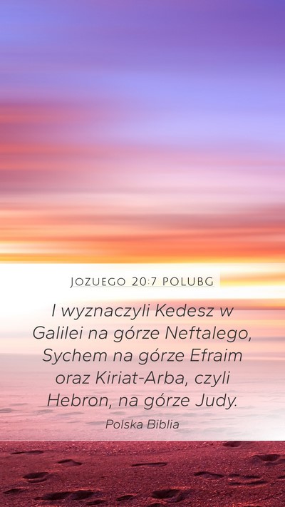 Jozuego 20:7 POLUBG Bible Verse Image