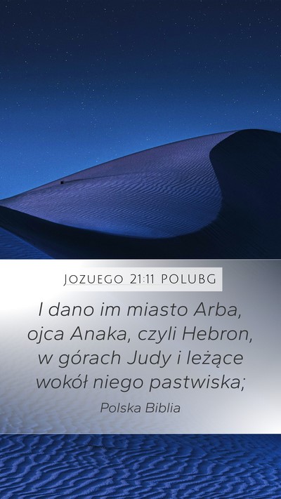 Jozuego 21:11 POLUBG Bible Verse Image