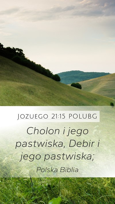 Jozuego 21:15 POLUBG Bible Verse Image