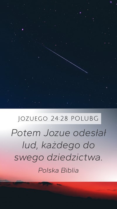 Jozuego 24:28 POLUBG Bible Verse Image
