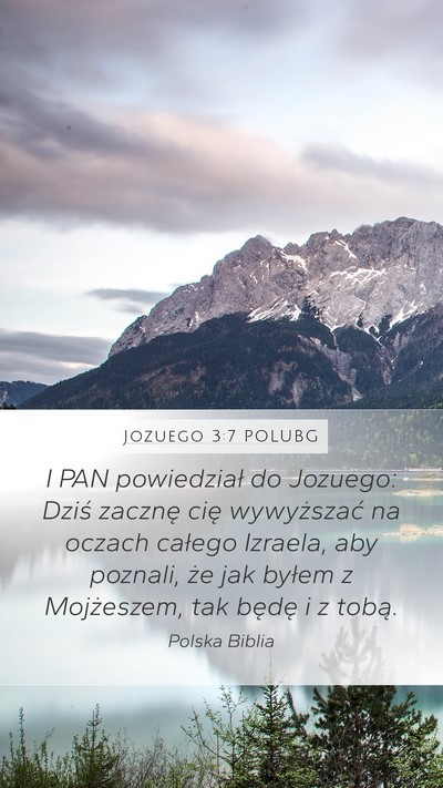 Jozuego 3:7 POLUBG Bible Verse Image