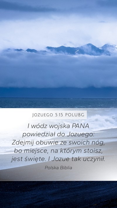 Jozuego 5:15 POLUBG Bible Verse Image