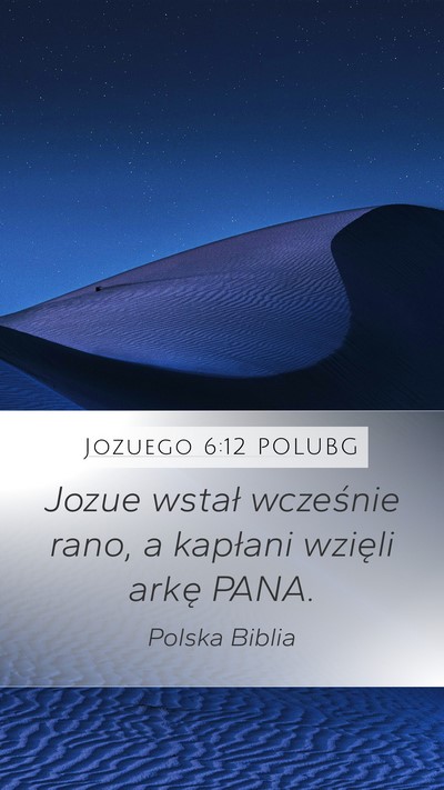 Jozuego 6:12 POLUBG Bible Verse Image