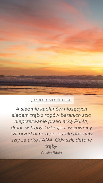 Jozuego 6:13 POLUBG Bible Verse Image