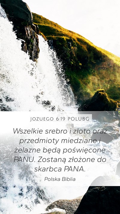 Jozuego 6:19 POLUBG Bible Verse Image