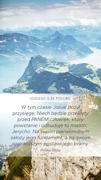 Jozuego 6:26 POLUBG Bible Verse Image