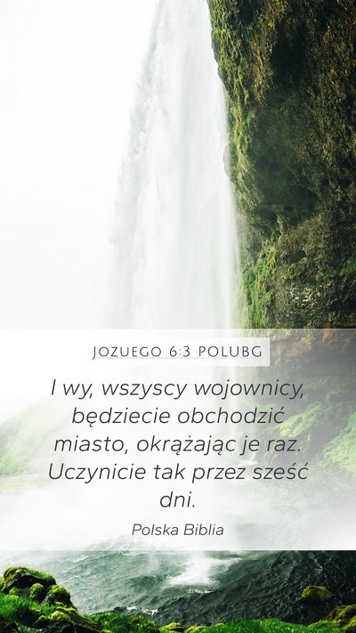 Jozuego 6:3 POLUBG Bible Verse Image