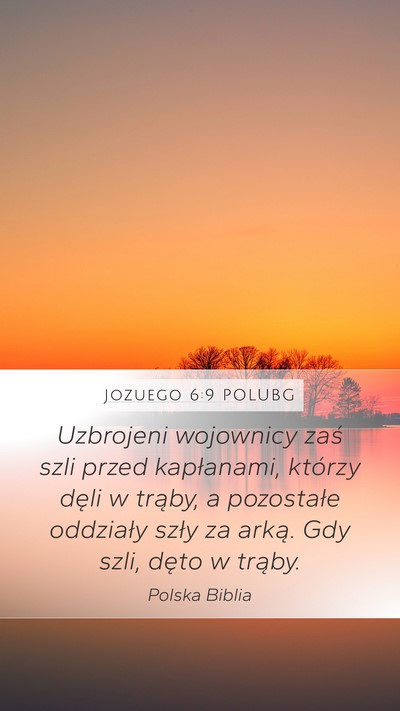 Jozuego 6:9 POLUBG Bible Verse Image