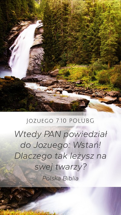 Jozuego 7:10 POLUBG Bible Verse Image