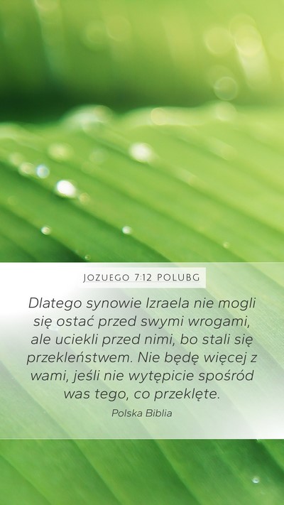 Jozuego 7:12 POLUBG Bible Verse Image