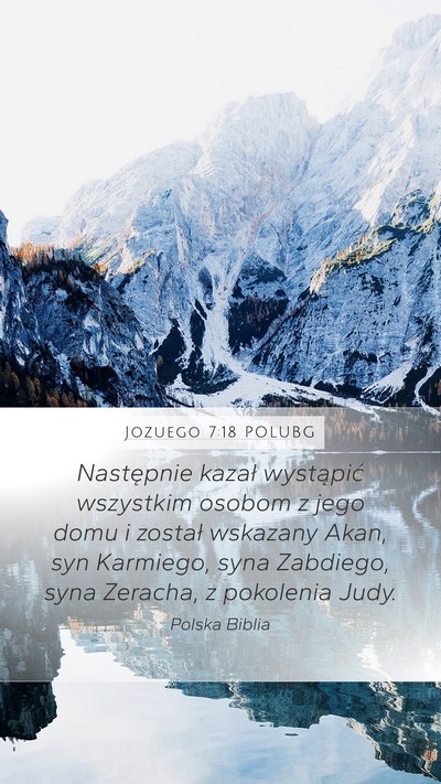Jozuego 7:18 POLUBG Bible Verse Image