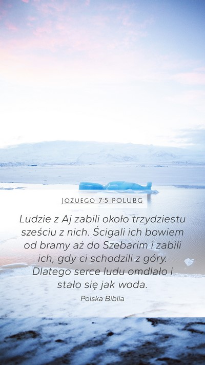Jozuego 7:5 POLUBG Bible Verse Image