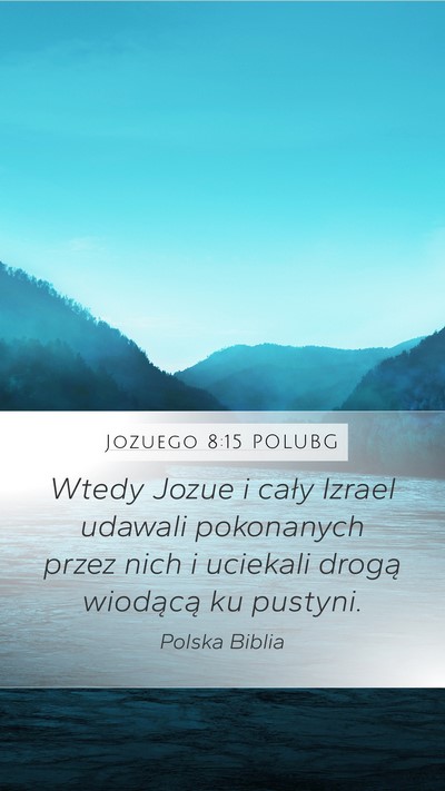Jozuego 8:15 POLUBG Bible Verse Image