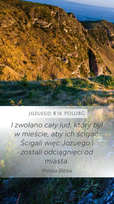 Jozuego 8:16 POLUBG Bible Verse Image