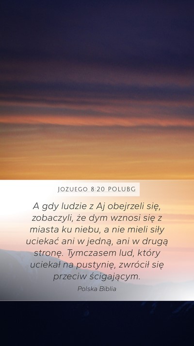 Jozuego 8:20 POLUBG Bible Verse Image