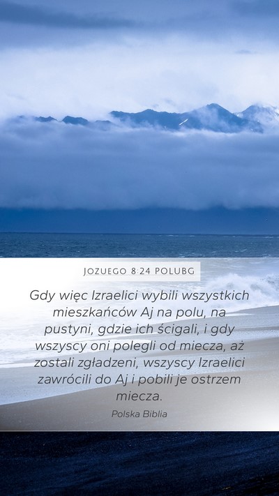 Jozuego 8:24 POLUBG Bible Verse Image