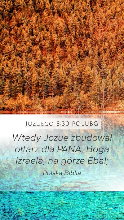 Jozuego 8:30 POLUBG Bible Verse Image