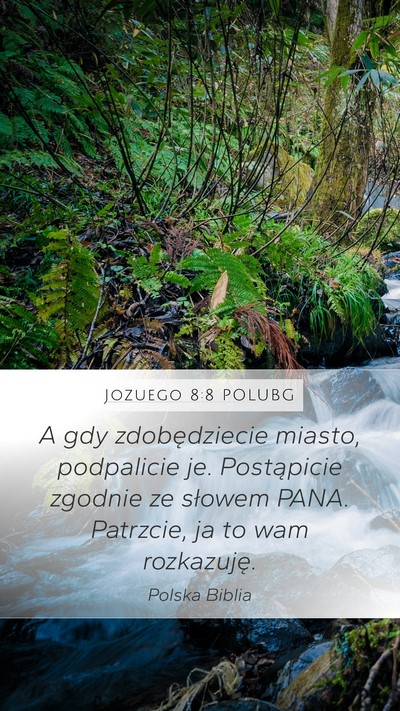 Jozuego 8:8 POLUBG Bible Verse Image