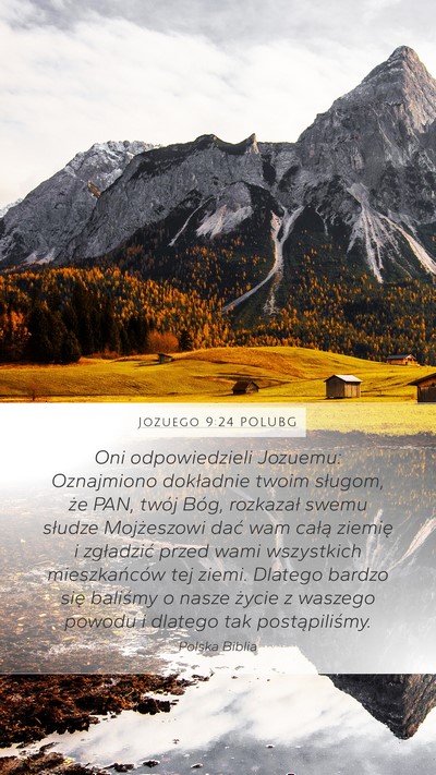 Jozuego 9:24 POLUBG Bible Verse Image