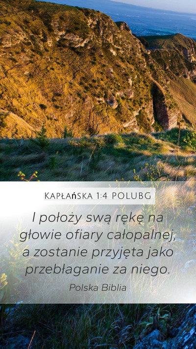 Kapłańska 1:4 POLUBG Bible Verse Image
