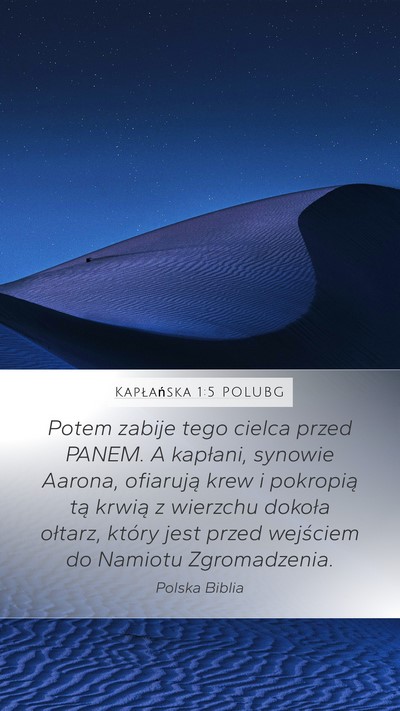 Kapłańska 1:5 POLUBG Bible Verse Image