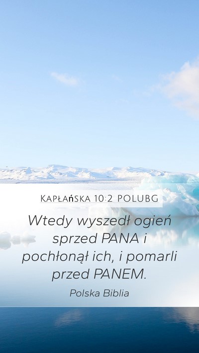 Kapłańska 10:2 POLUBG Bible Verse Image