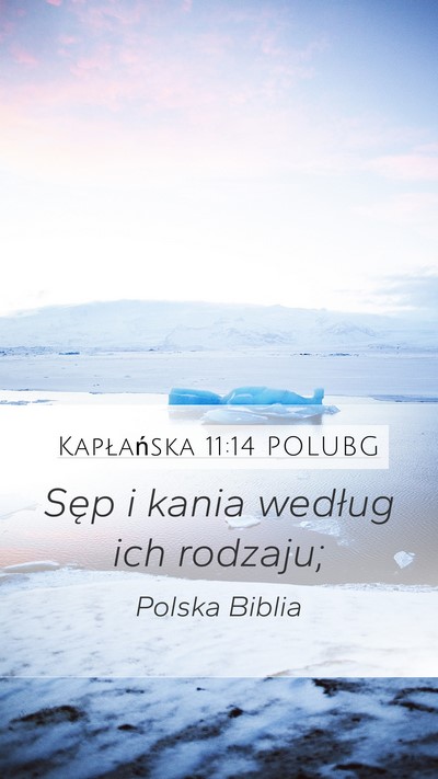 Kapłańska 11:14 POLUBG Mobile Phone Wallpaper - Sęp i kania według ich - Mobile Bible Verse Wallpaper