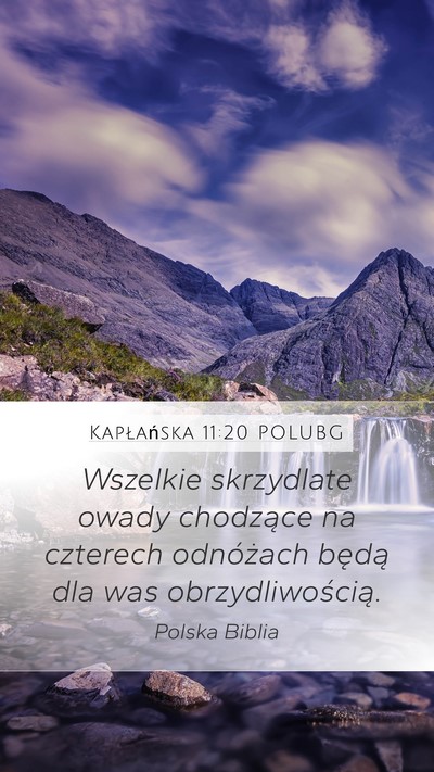 Kapłańska 11:20 POLUBG Bible Verse Image