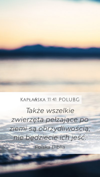 Kapłańska 11:41 POLUBG Bible Verse Image