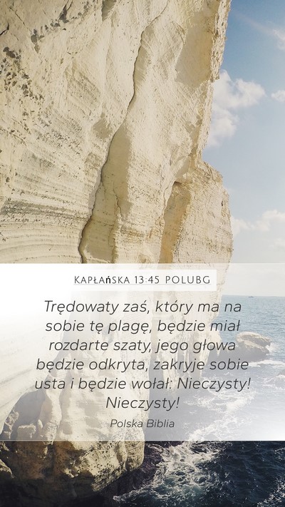 Kapłańska 13:45 POLUBG Bible Verse Image