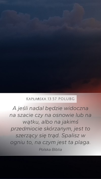 Kapłańska 13:57 POLUBG Bible Verse Image
