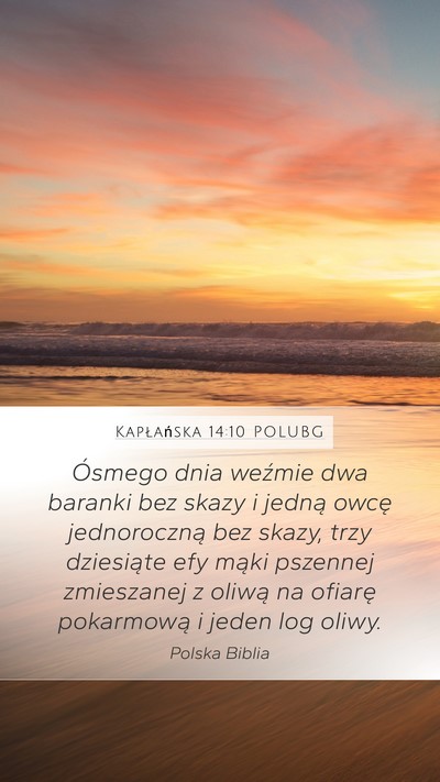 Kapłańska 14:10 POLUBG Bible Verse Image