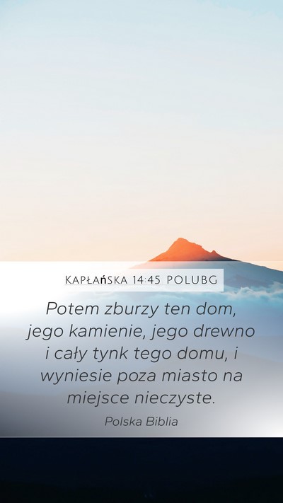 Kapłańska 14:45 POLUBG Bible Verse Image
