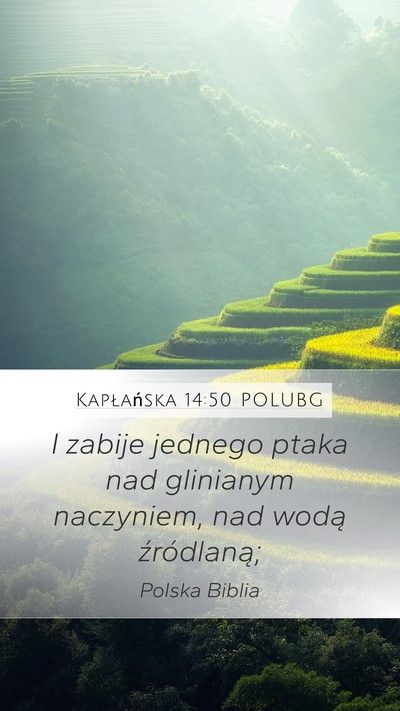 Kapłańska 14:50 POLUBG Bible Verse Image