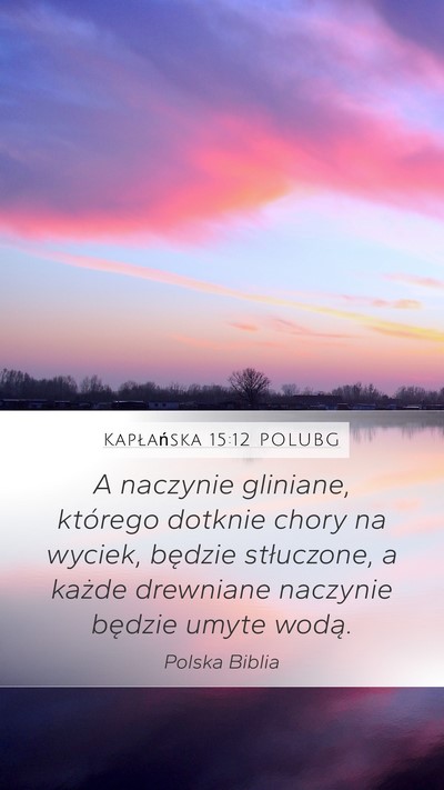Kapłańska 15:12 POLUBG Bible Verse Image