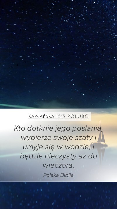 Kapłańska 15:5 POLUBG Bible Verse Image