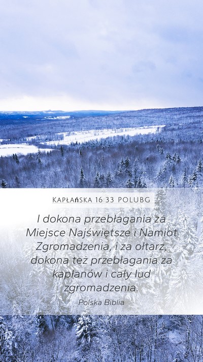 Kapłańska 16:33 POLUBG Bible Verse Image