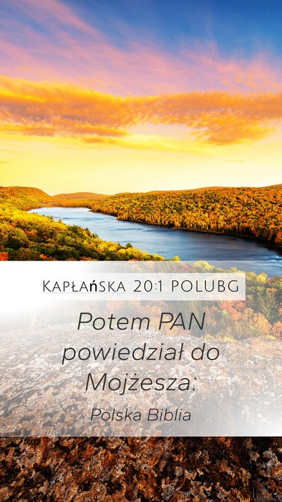 Kapłańska 20:1 POLUBG Mobile Phone Wallpaper - Potem PAN powiedział do - Mobile Bible Verse Wallpaper