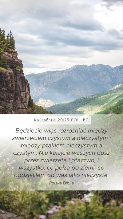 Kapłańska 20:25 POLUBG Bible Verse Image